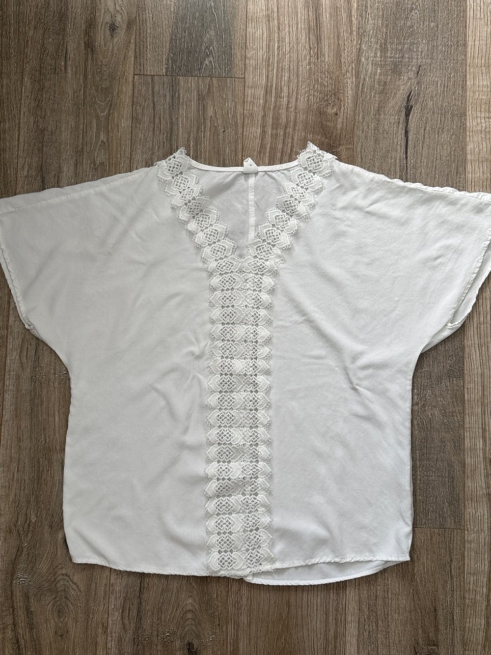 SHEIN Girl White Lace-Trim Swim Cover up Size 8